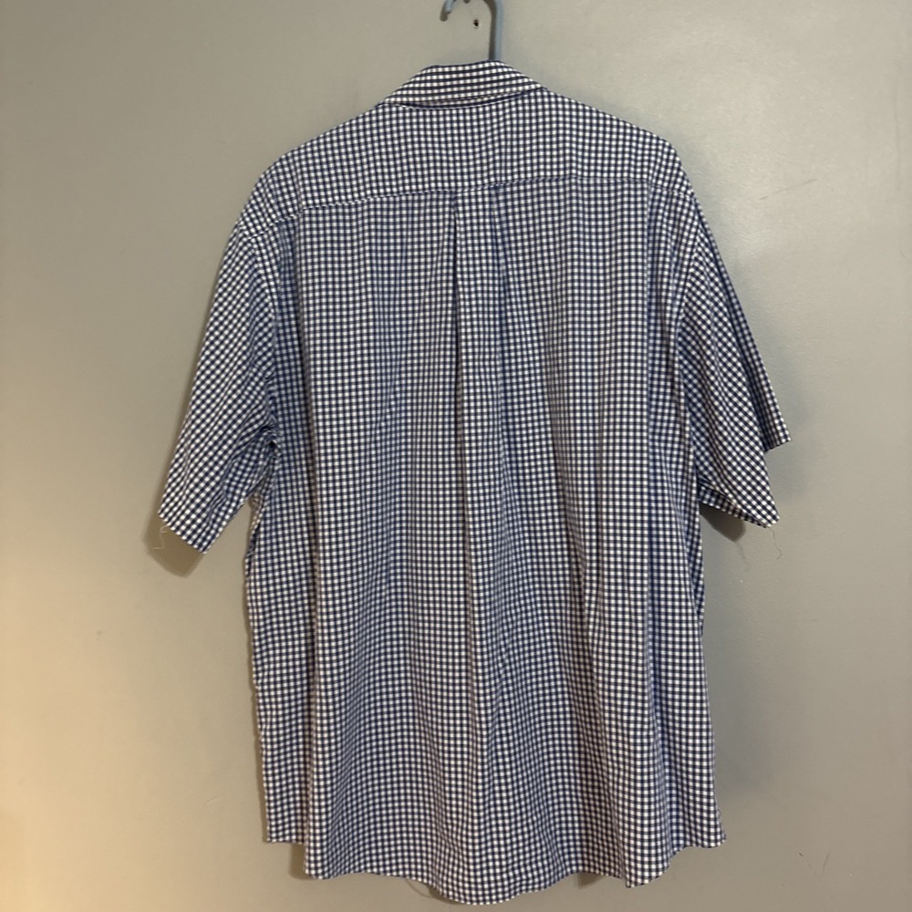 Mens Brooks Brothers Shirt Blue Gingham Plaid Check 346 Cotton XL Button Down - Picture 6 of 9